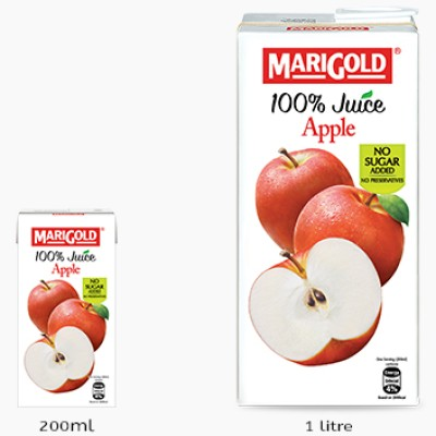 MARIGOLD 100% Juice 1L - Apple (1CTN X 12UNIT X 1L)