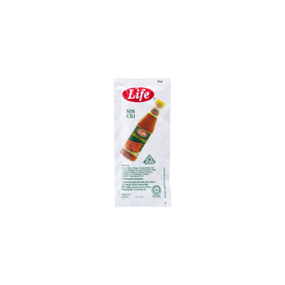 LIFE CHILLI SAUCE SACHET (10GM X  250SCH X 6BAG X CTN)