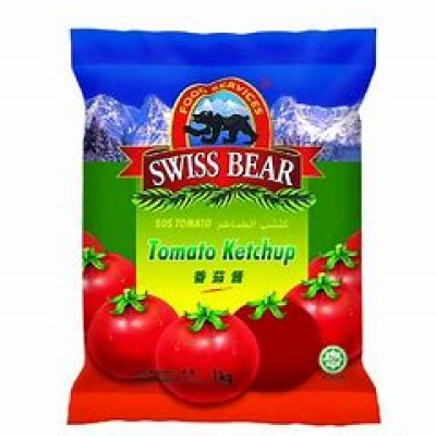 SWISS BEAR TOMATO KETCHUP (1CTN X 12UNIT X 1KG)