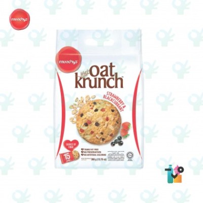 Oat Krunch Strawberry & Black Currant 390g x 15