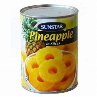 SUNSTAR PINEAPPLE SLICED (1CTN X 12UNIT X 565G)